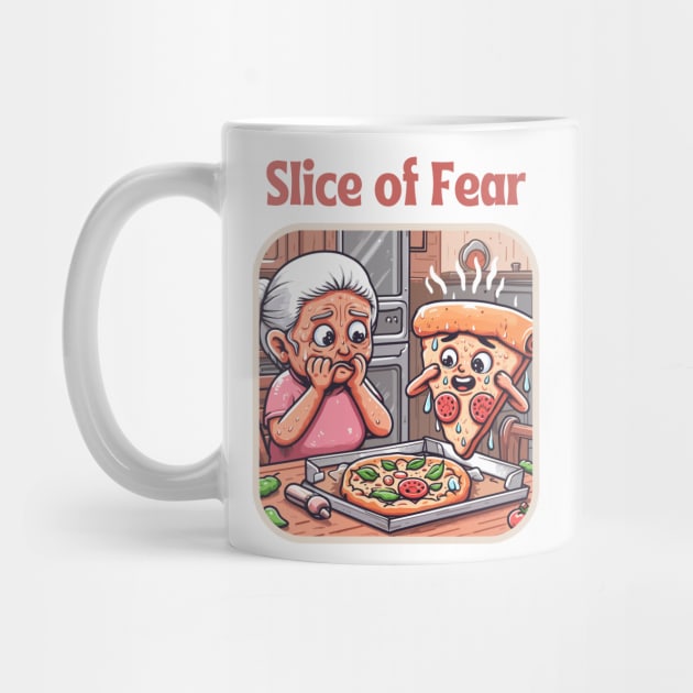 Slice of fear - funny pizza by Syntax Wear